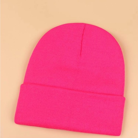 Bright Pink Woman’s Beanie - Picture 2 of 5